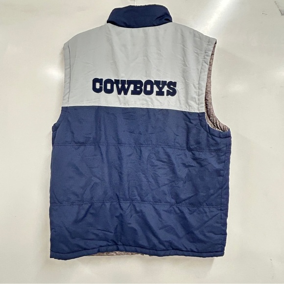 0078 Dallas Cowboys Puffer Vest Mens 2x Reversible G-III Apparel NFL Football - Picture 2 of 8